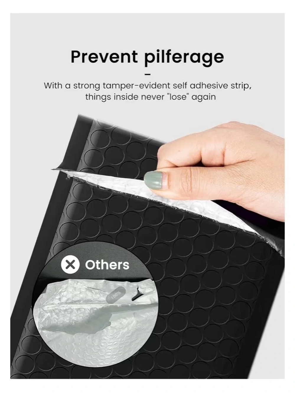 Black Bubble Mailers - 15 ct